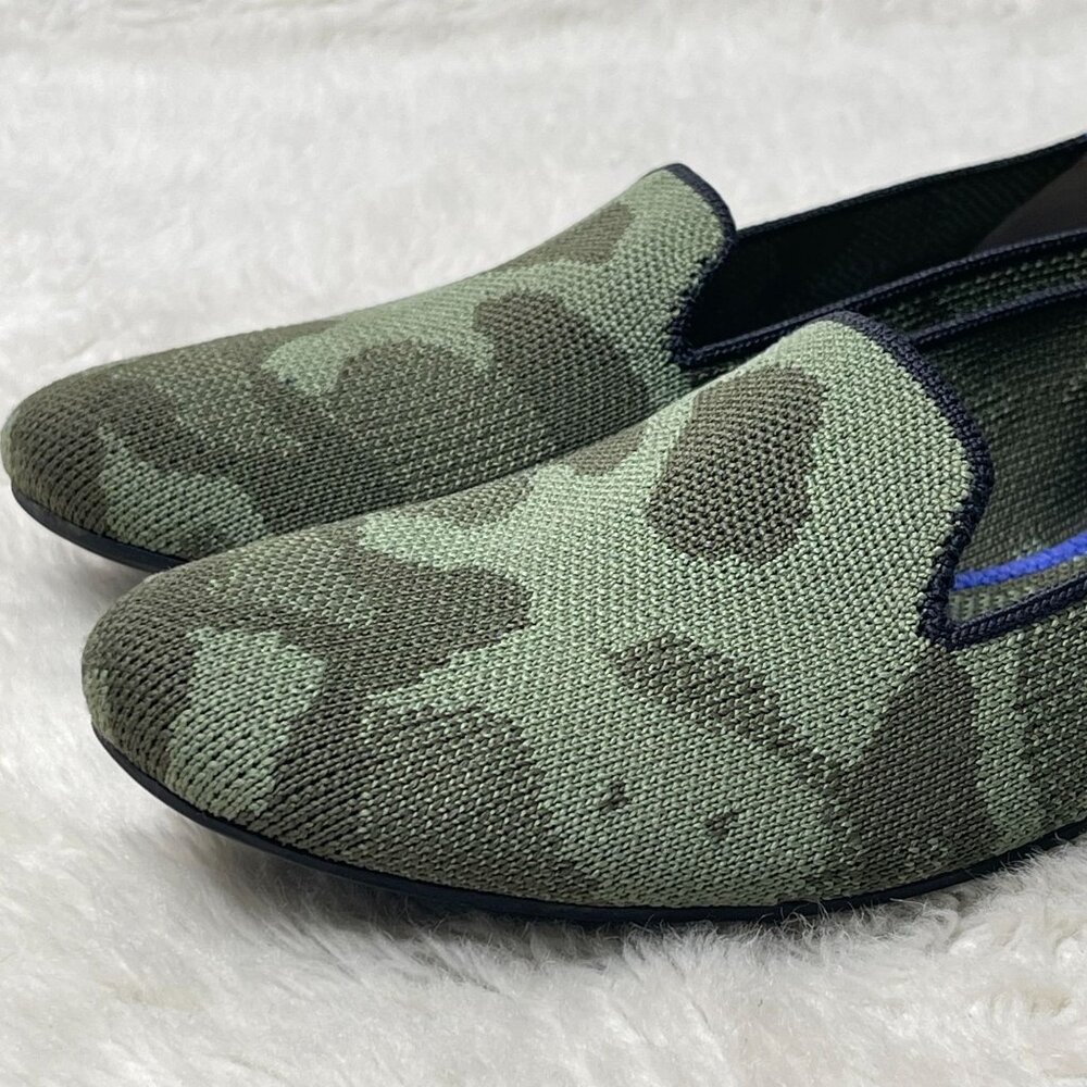 Rothy’s Women's Green Grey The Loafer Olive Camo Flats Shoes Size 6.5 - Picture 8 of 11